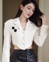 Fashion and elegant coat white business suit for women