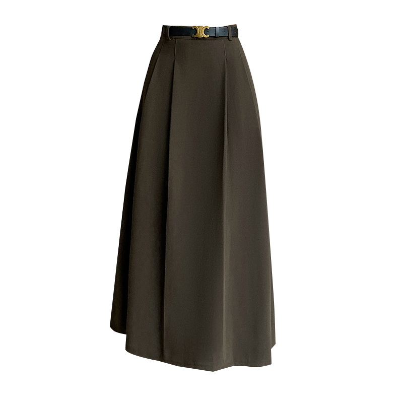 Winter high waist long dress big skirt skirt for women