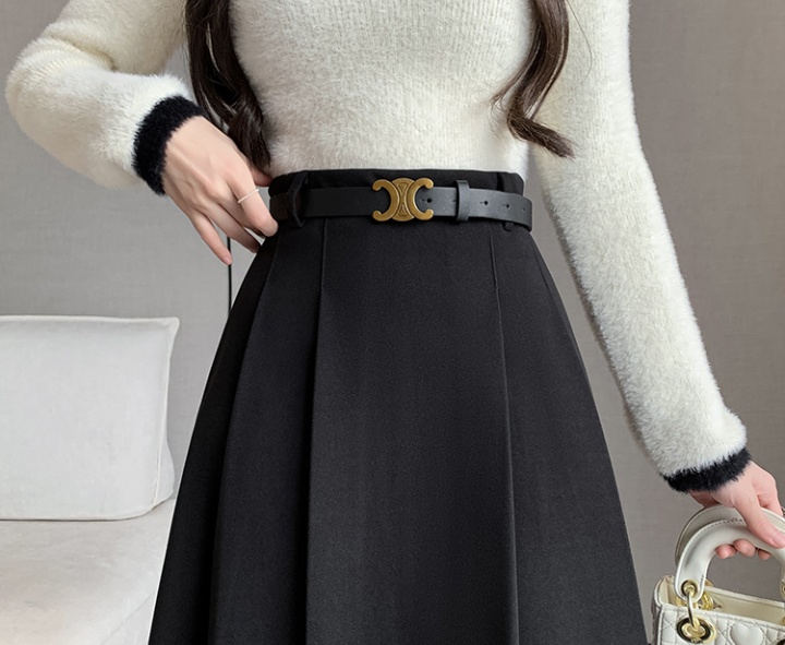 Winter high waist long dress big skirt skirt for women