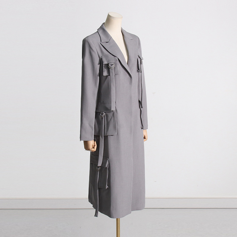 Long fashion slim business suit temperament autumn coat
