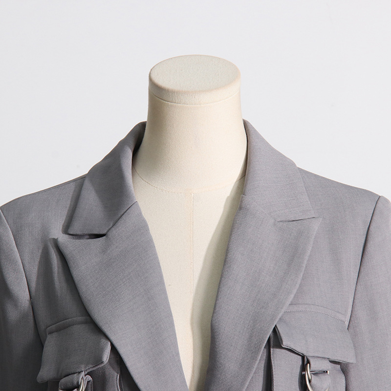 Long fashion slim business suit temperament autumn coat