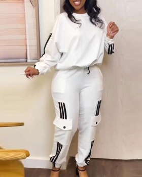 Sexy Casual pullover European style long pants a set