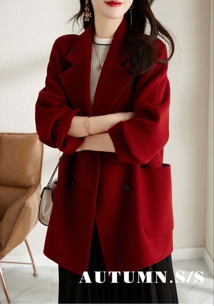 Long woolen coat autumn and winter overcoat for women