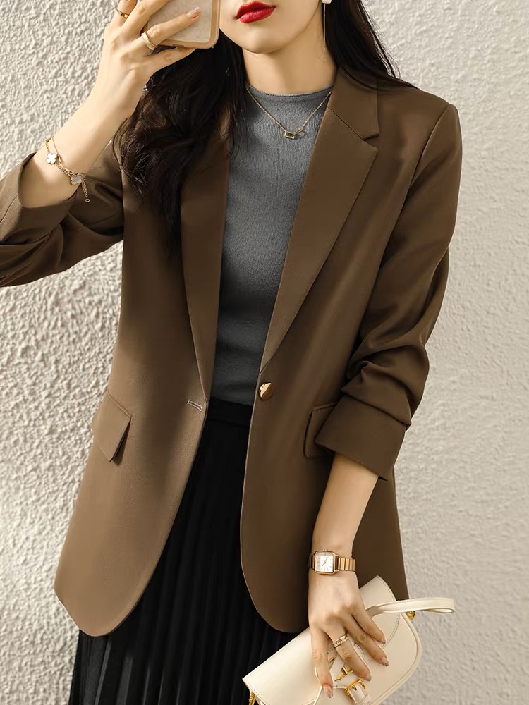 Casual small fellow tops autumn coat for women