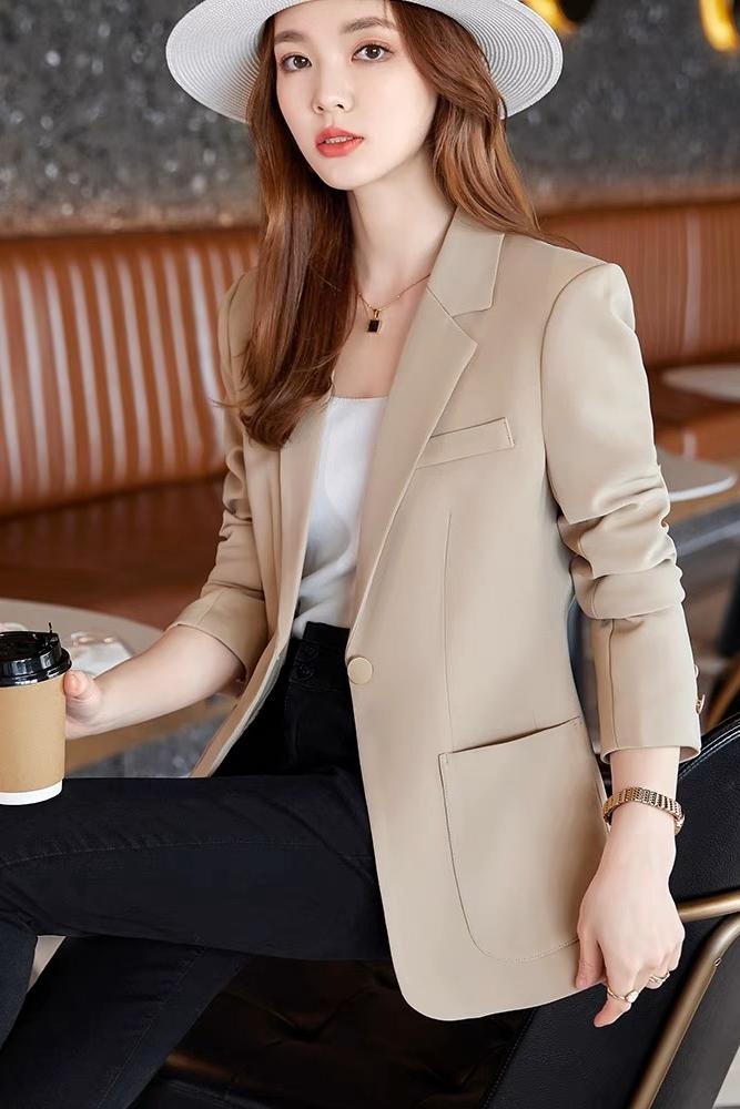 Spring and autumn coat temperament business suit for women