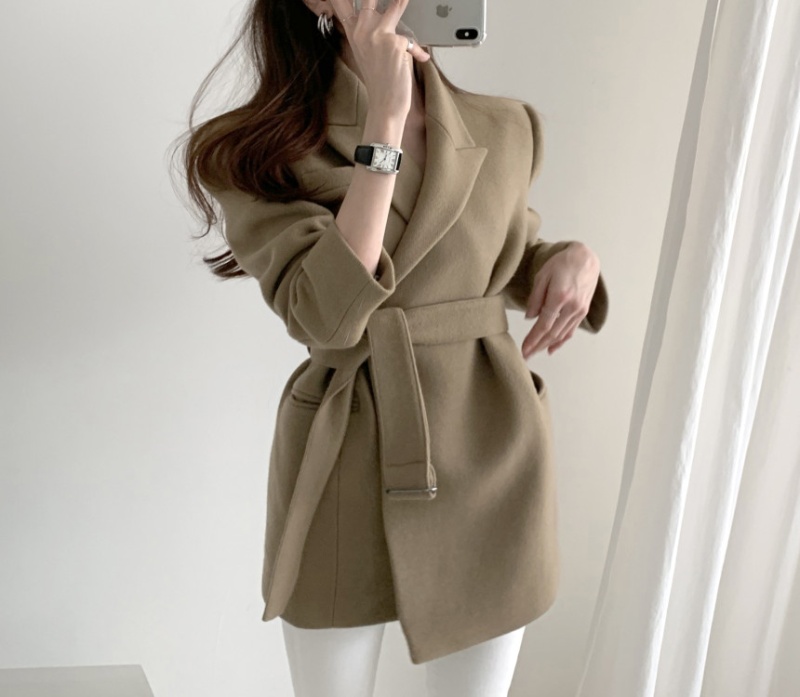 Autumn and winter long coat Korean style business suit