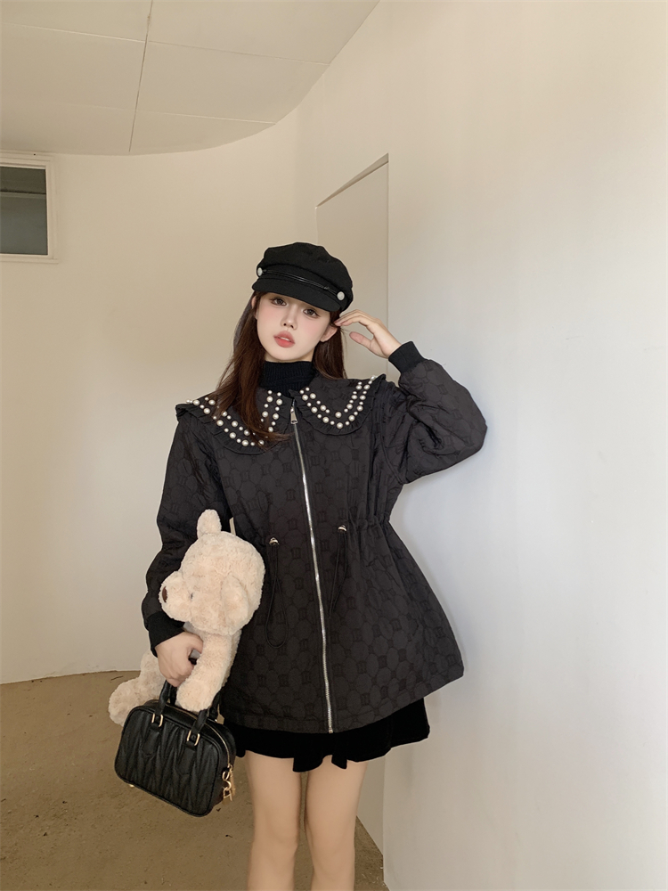 Small fellow winter coat Korean style cotton coat for women