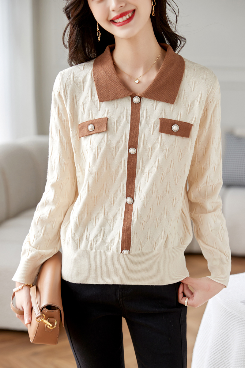 All-match Western style bottoming shirt pullover tops