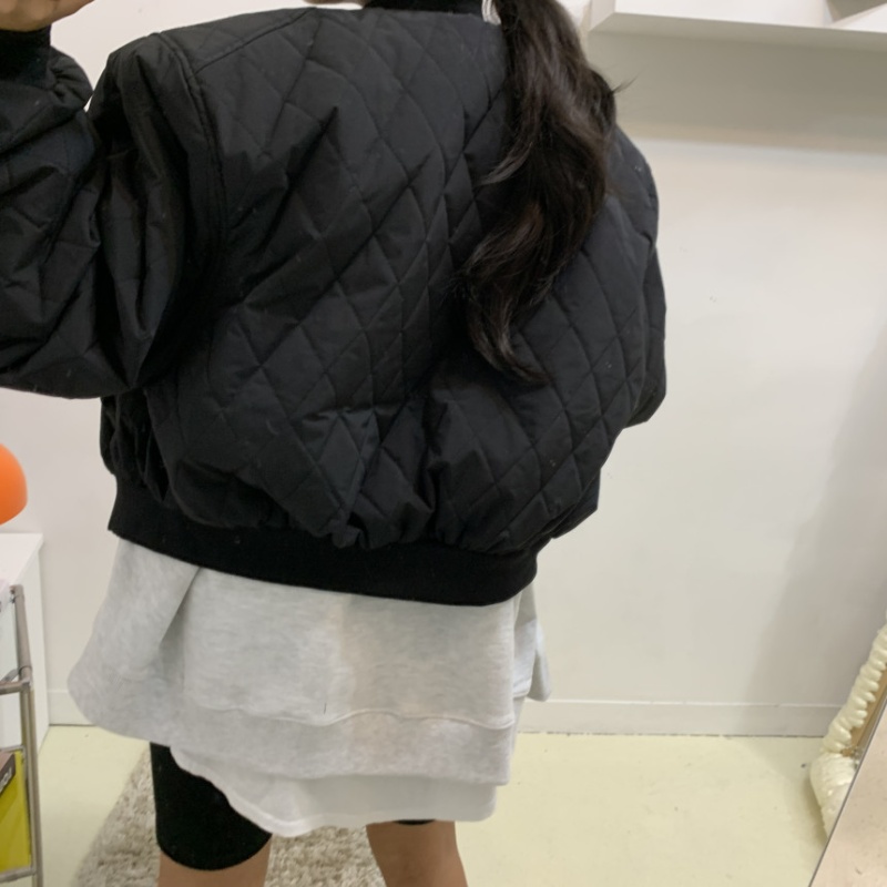 Korean style autumn and winter baseball cotton coat