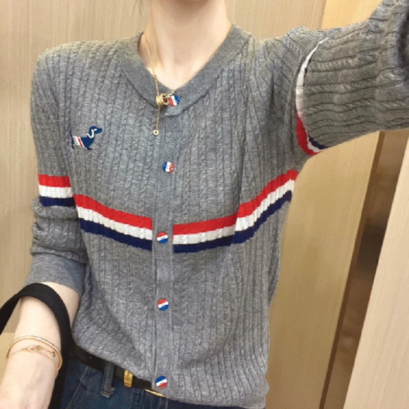 Western style puppy sweater loose tops for women