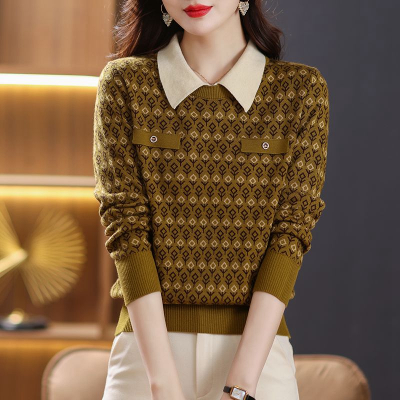 Show young tops spring and autumn sweater for women