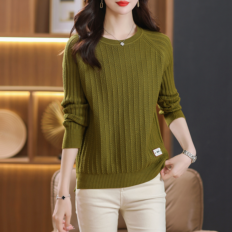 Knitted bottoming shirt autumn sweater for women