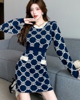 Knitted sweater dress chanelstyle dress for women