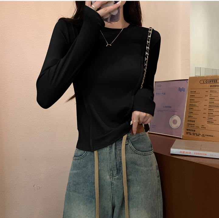Slim Western style bottoming shirt autumn and winter tops
