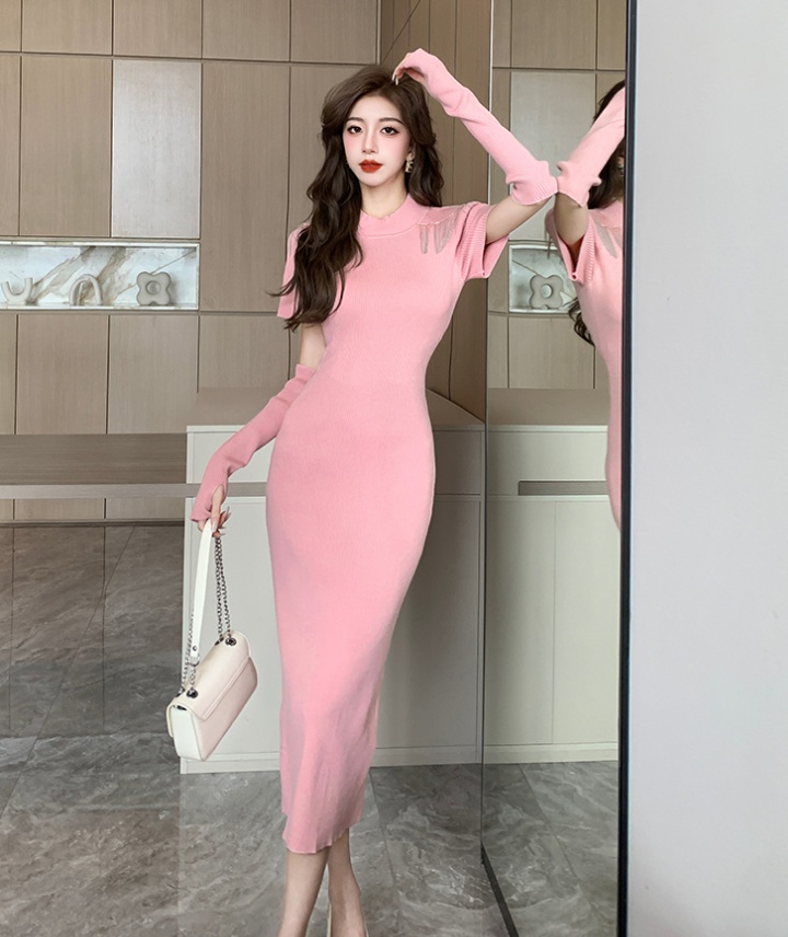 Western style autumn and winter dress for women