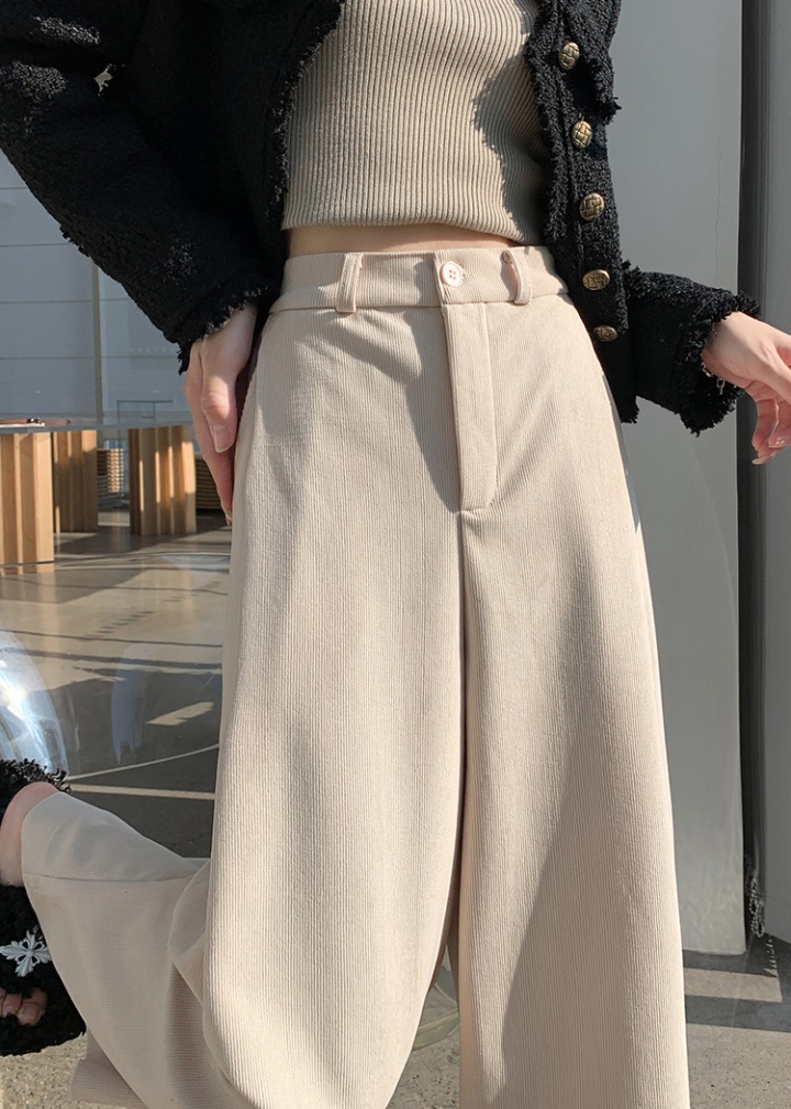 Autumn and winter loose wide leg pants slim retro casual pants