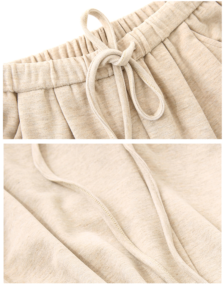 Straight pants knitted pants drape cashmere towel for women