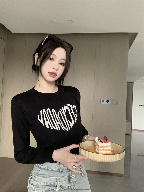 Knitted sweater autumn and winter bottoming shirt