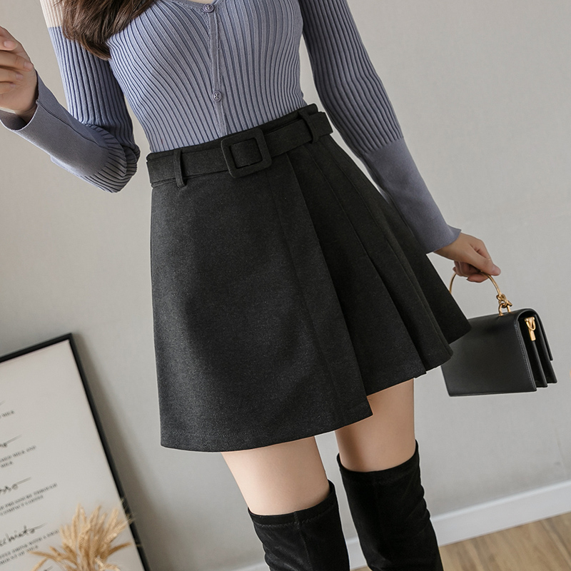 All-match high waist short skirt irregular fashion skirt