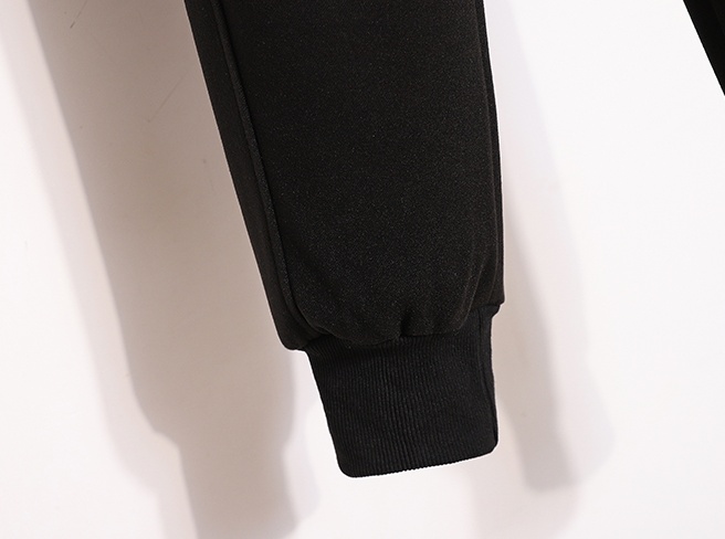 High waist slim long pants embroidery sweatpants for women
