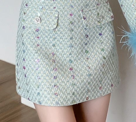 France style light luxury chanelstyle short skirt a set