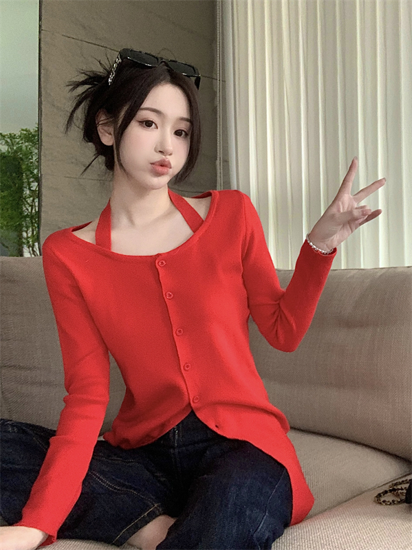 Long sleeve sweater unique bottoming shirt