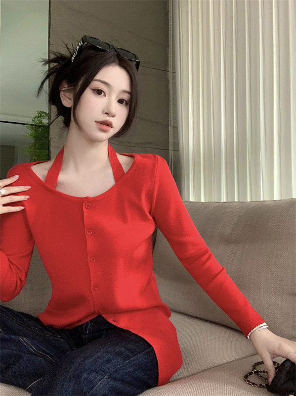 Long sleeve sweater unique bottoming shirt