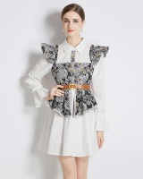 Small fellow slim embroidery short chanelstyle dress