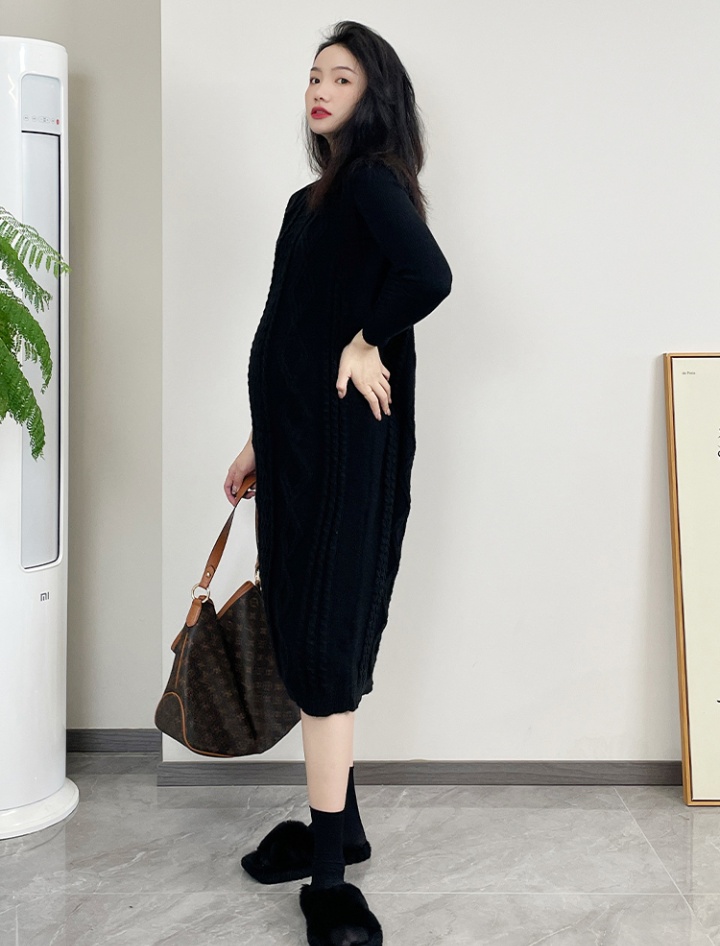 Loose thick sweater Korean style waistcoat 2pcs set