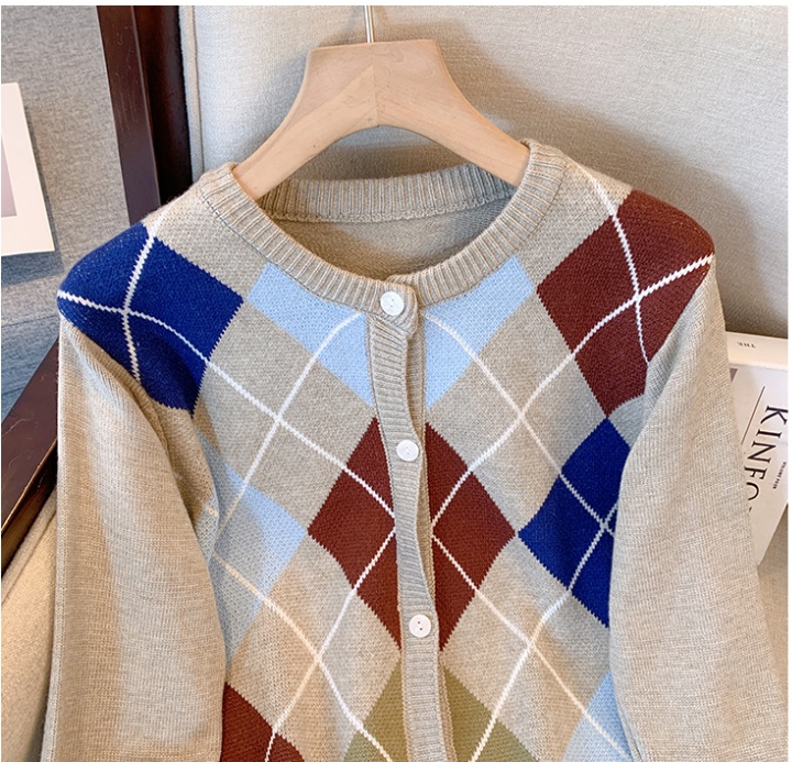 Korean style tender sweater retro cardigan for women