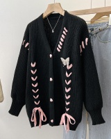 Spring and autumn loose coat knitted cardigan for women