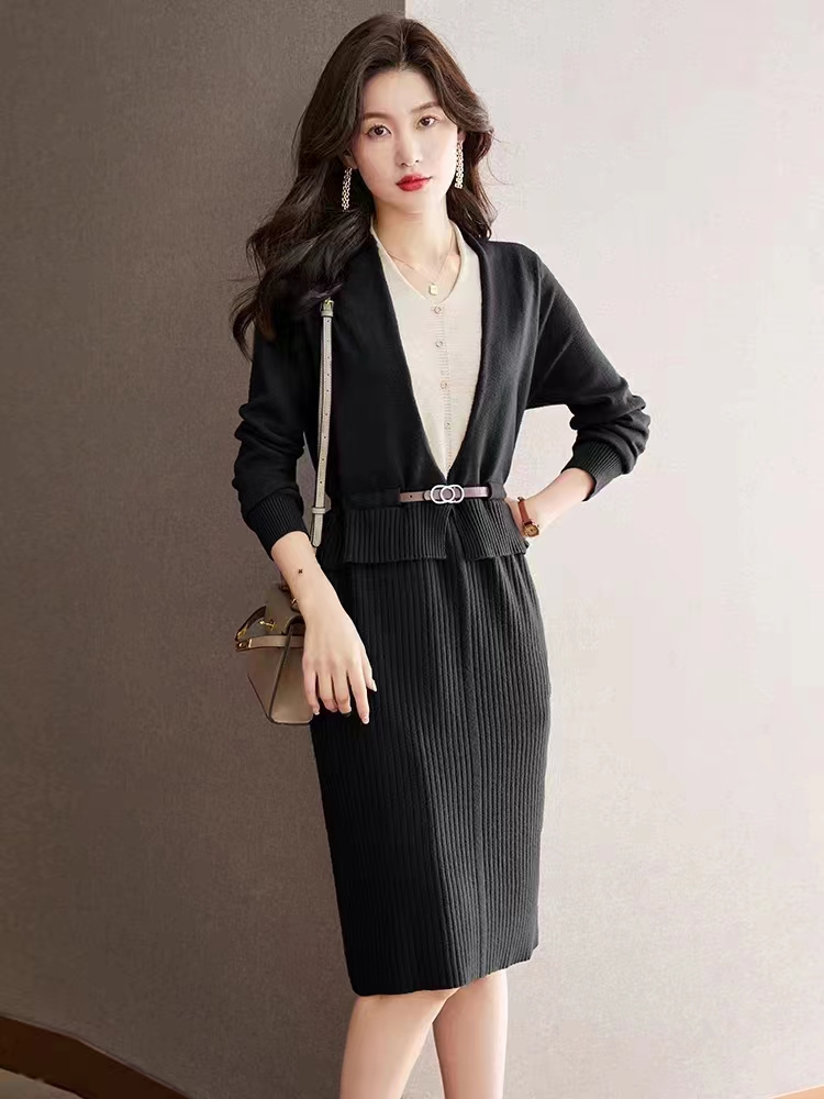 Autumn and winter sweater dress dress for women