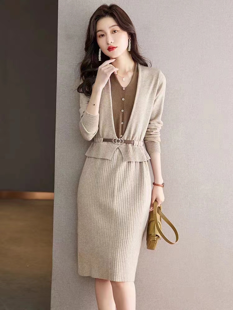 Autumn and winter sweater dress dress for women