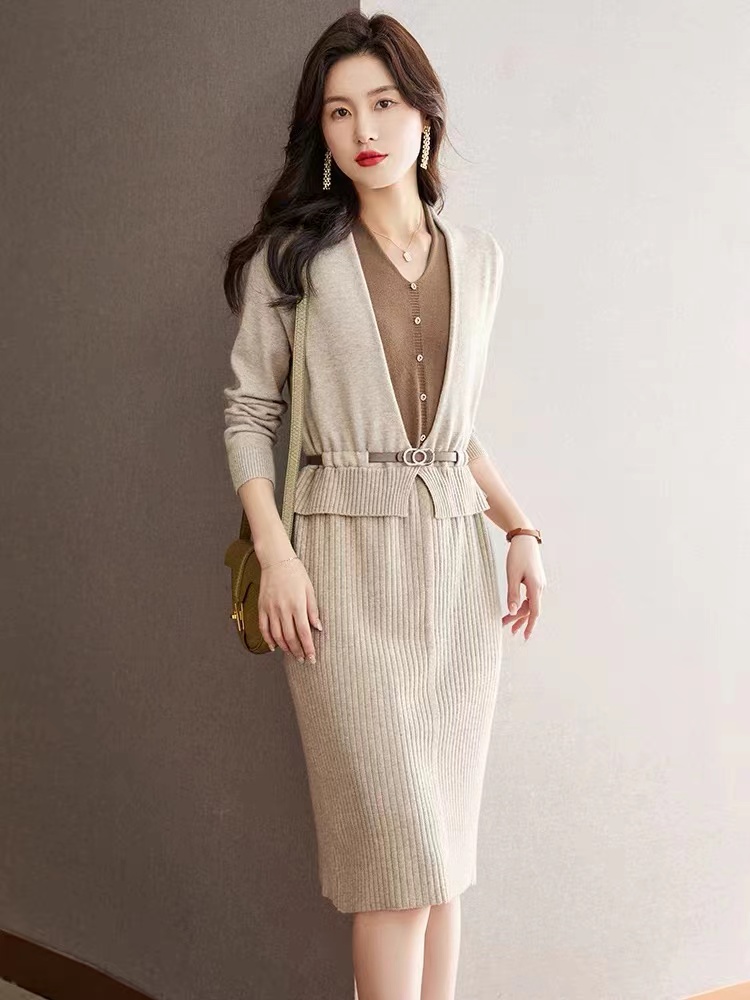 Autumn and winter sweater dress dress for women