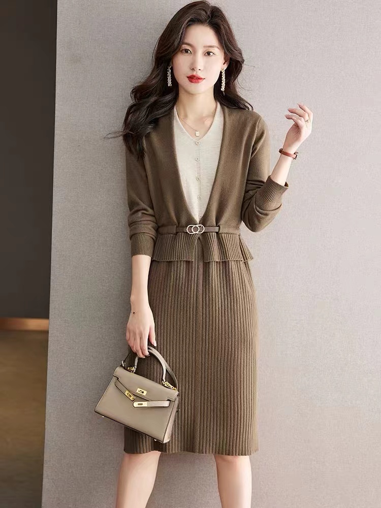 Autumn and winter sweater dress dress for women