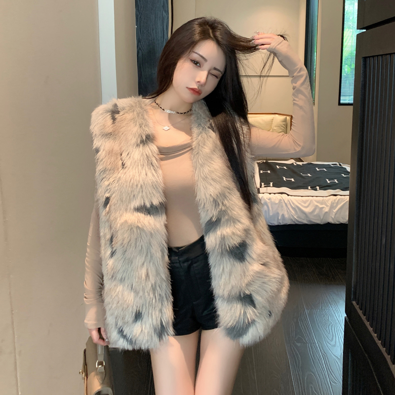 Light fashion coat all-match fox fur fur coat