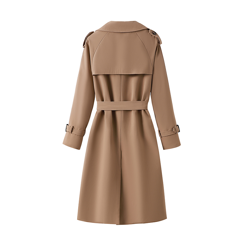 Long autumn coat temperament windbreaker for women