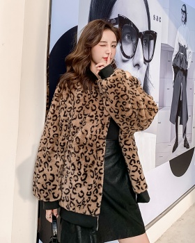 Casual jacket rabbit fur fur coat for women