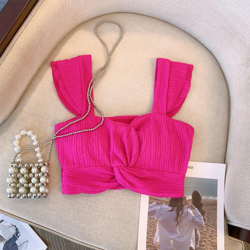 With chest pad vest temperament bottoming shirt for women