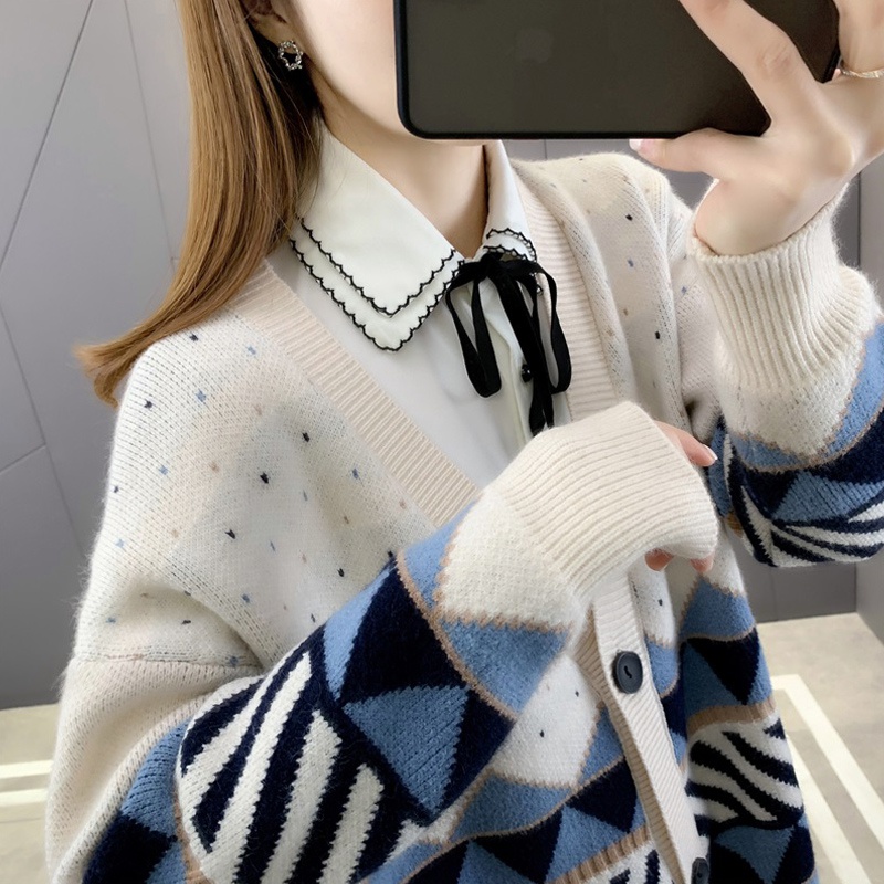 Spring and autumn autumn sweater knitted coat for women