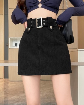 Slim high waist short skirt A-line skirt for women