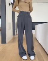 High waist wide leg pants streamer suit pants for women