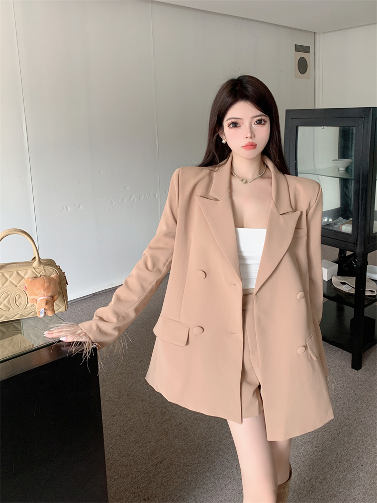 Ladies business suit long coat for women