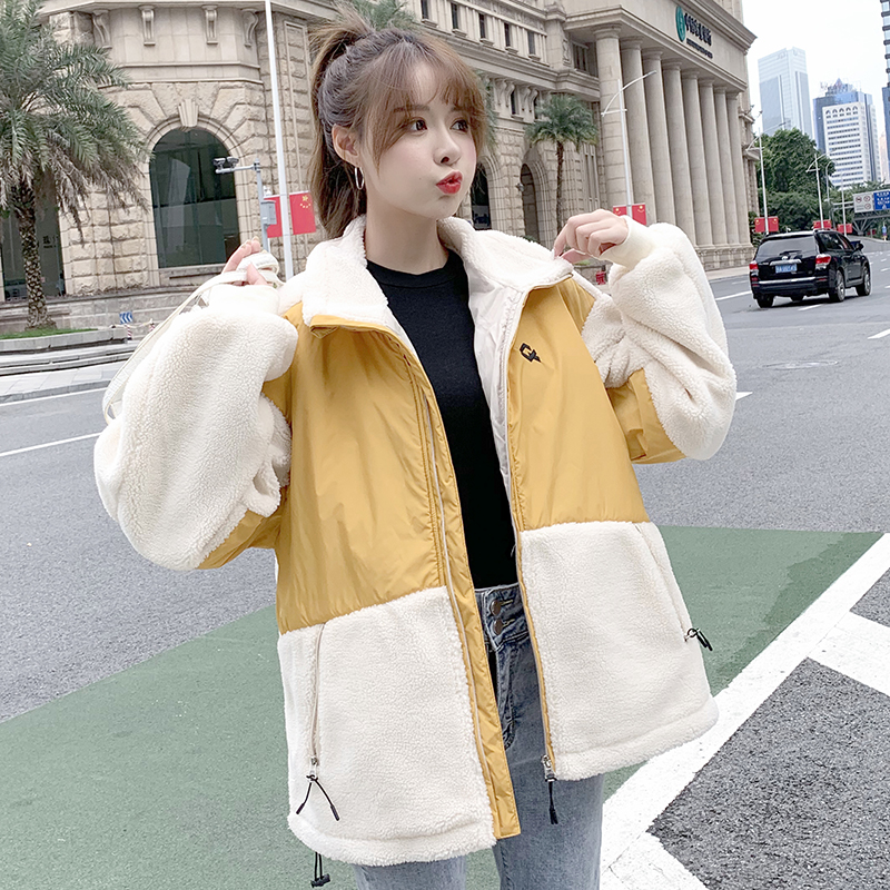 Korean style autumn and winter coat loose cotton coat
