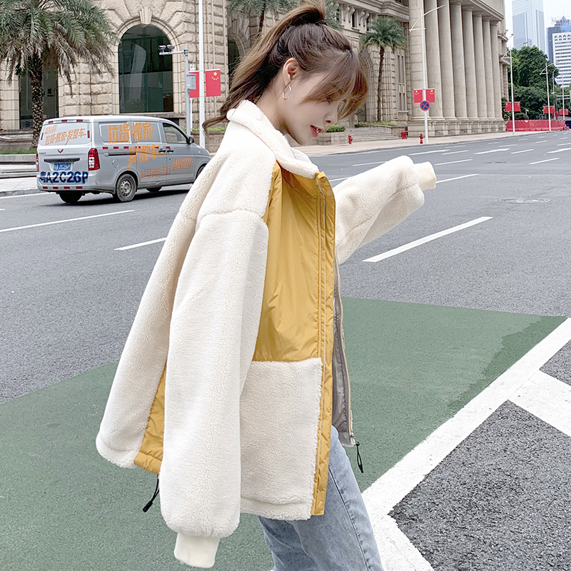 Korean style autumn and winter coat loose cotton coat