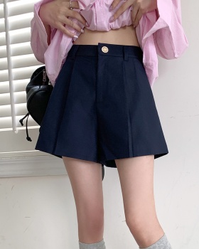 A-line bottoming Casual France style shorts for women