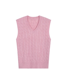 Maiden V-neck all-match vest temperament autumn sweater