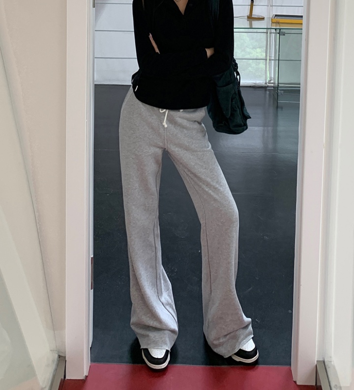 Gray sweatpants casual pants for women