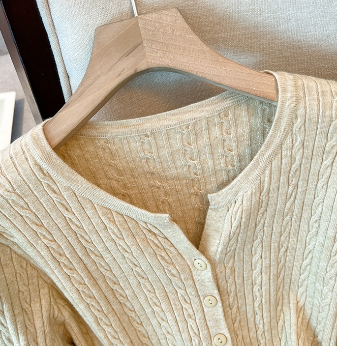 All-match light luxury cardigan knitted minimalist tops