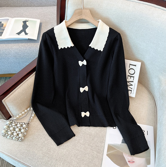 Chanelstyle niche tops autumn and winter sweater for women